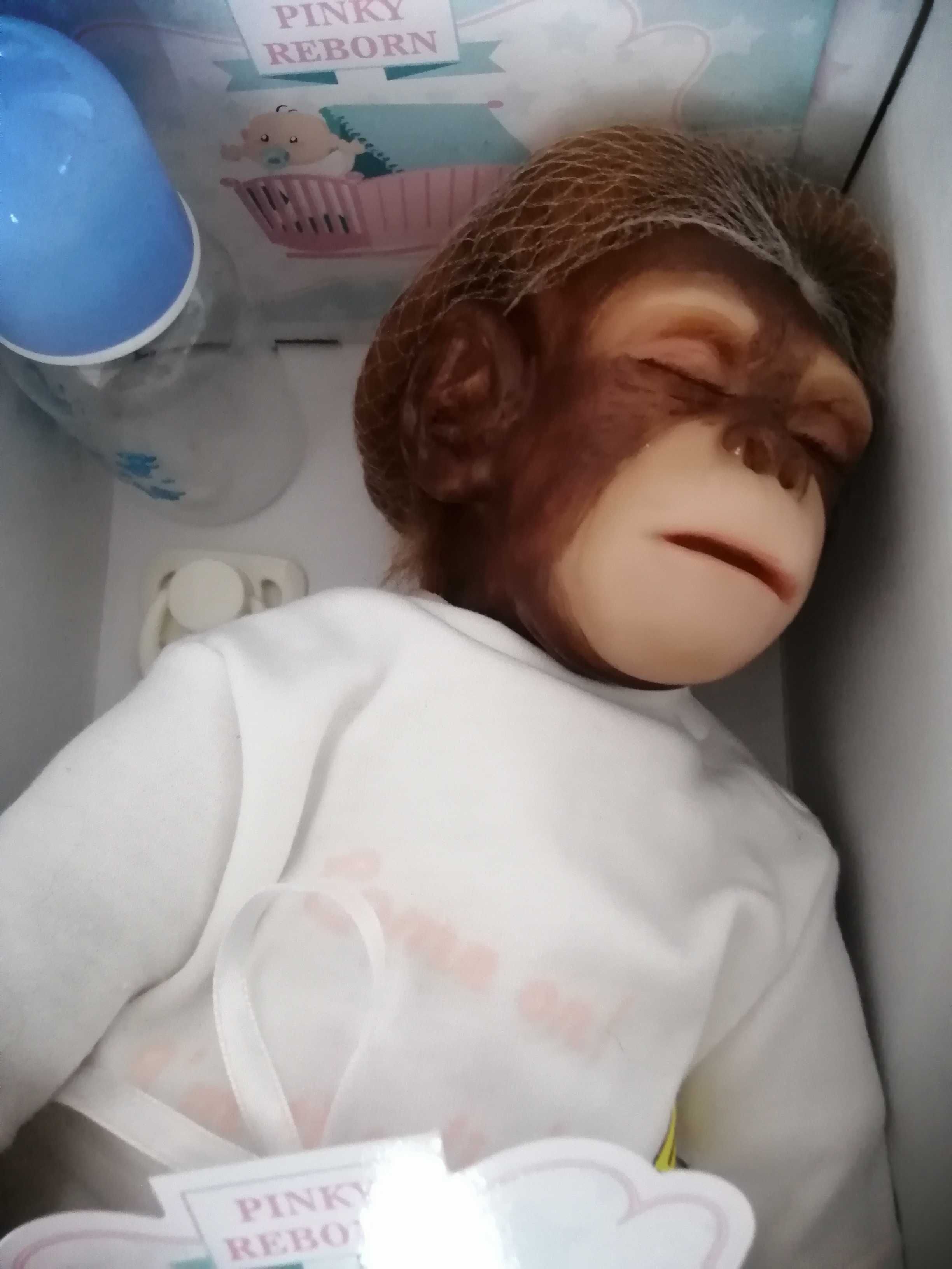 Realistyczna Baby Monkey Doll 40 cm reborn doll Pinky Reborn