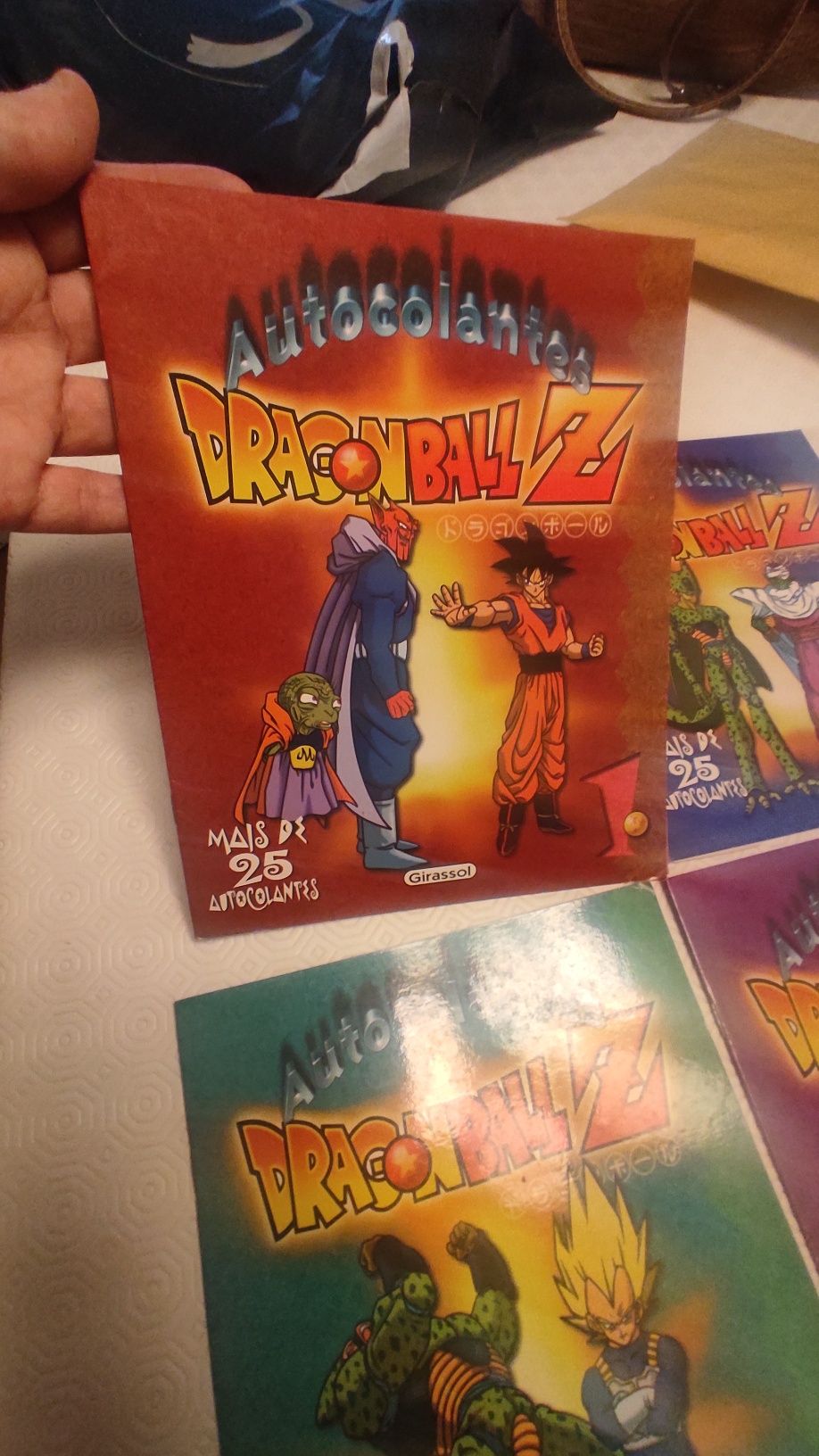 DragonBall Z quatro albuns de autocolantes completos