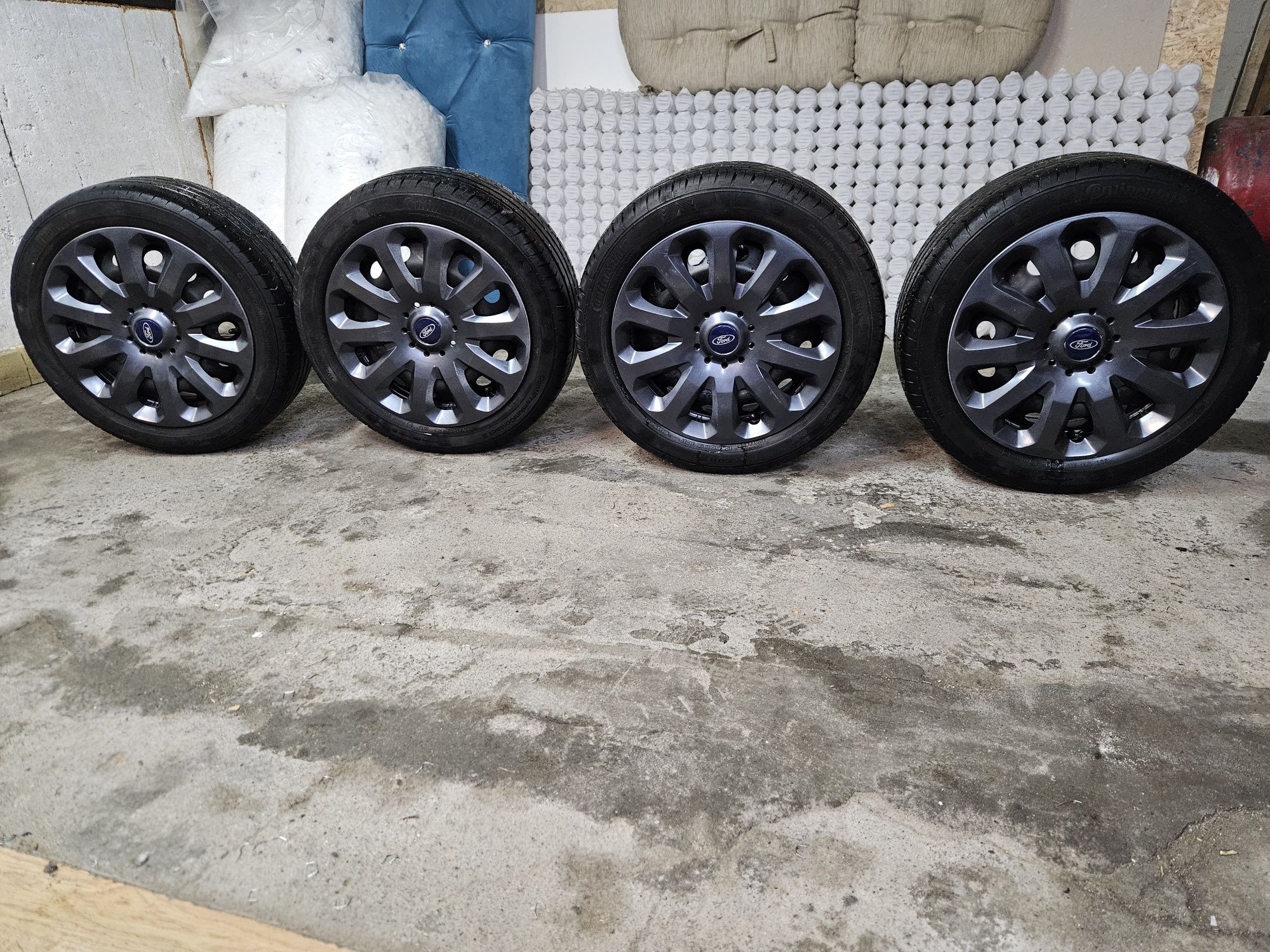 Koła stalowe Ford Ka- Fiat 500 4×98 R15 opony Continental  195/50 R15