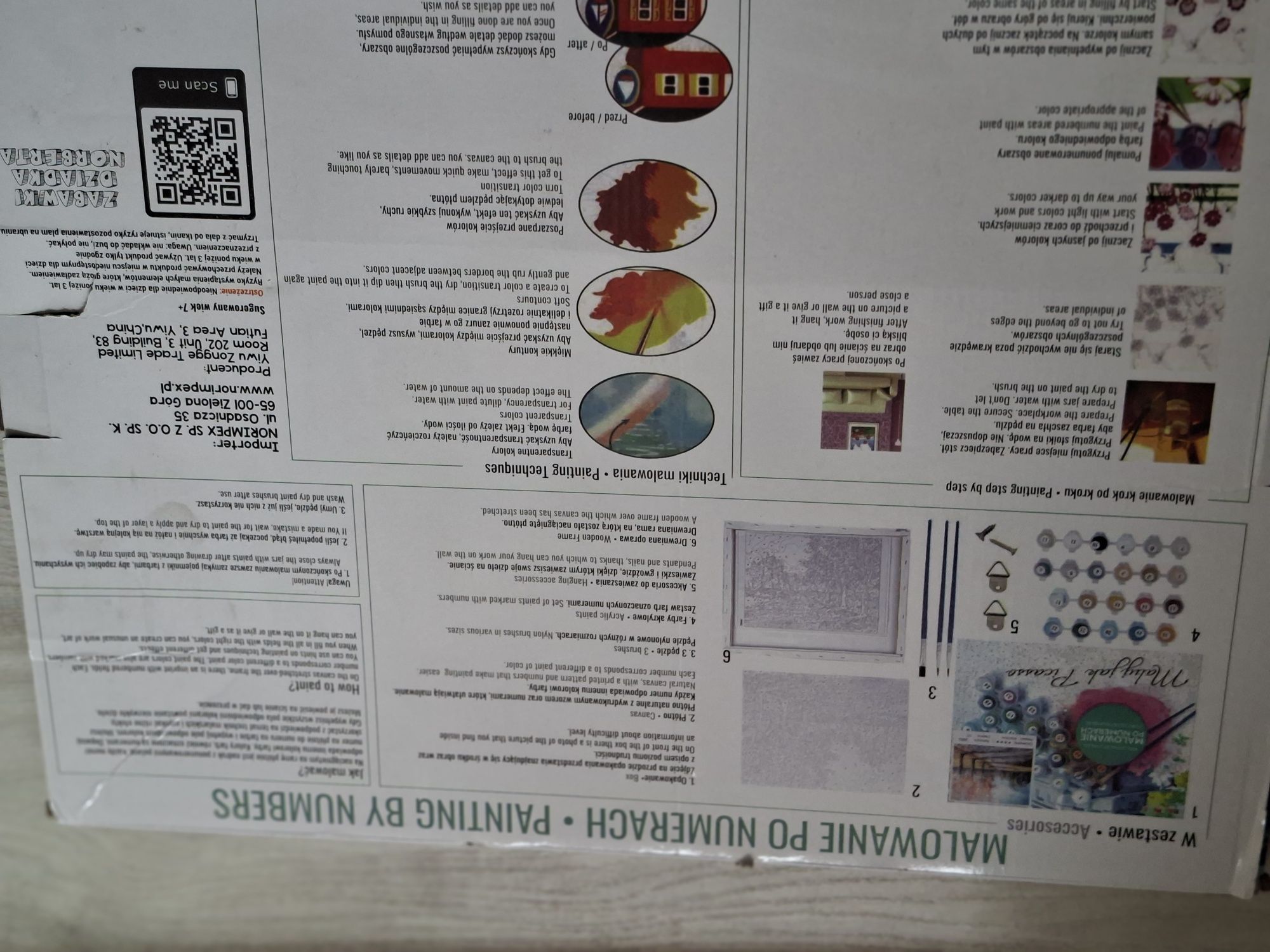 Obraz malowany po numerach