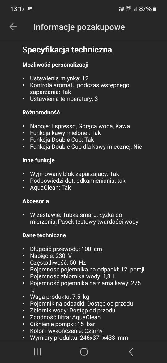 Ekspres Philips, używany, bdb stan
