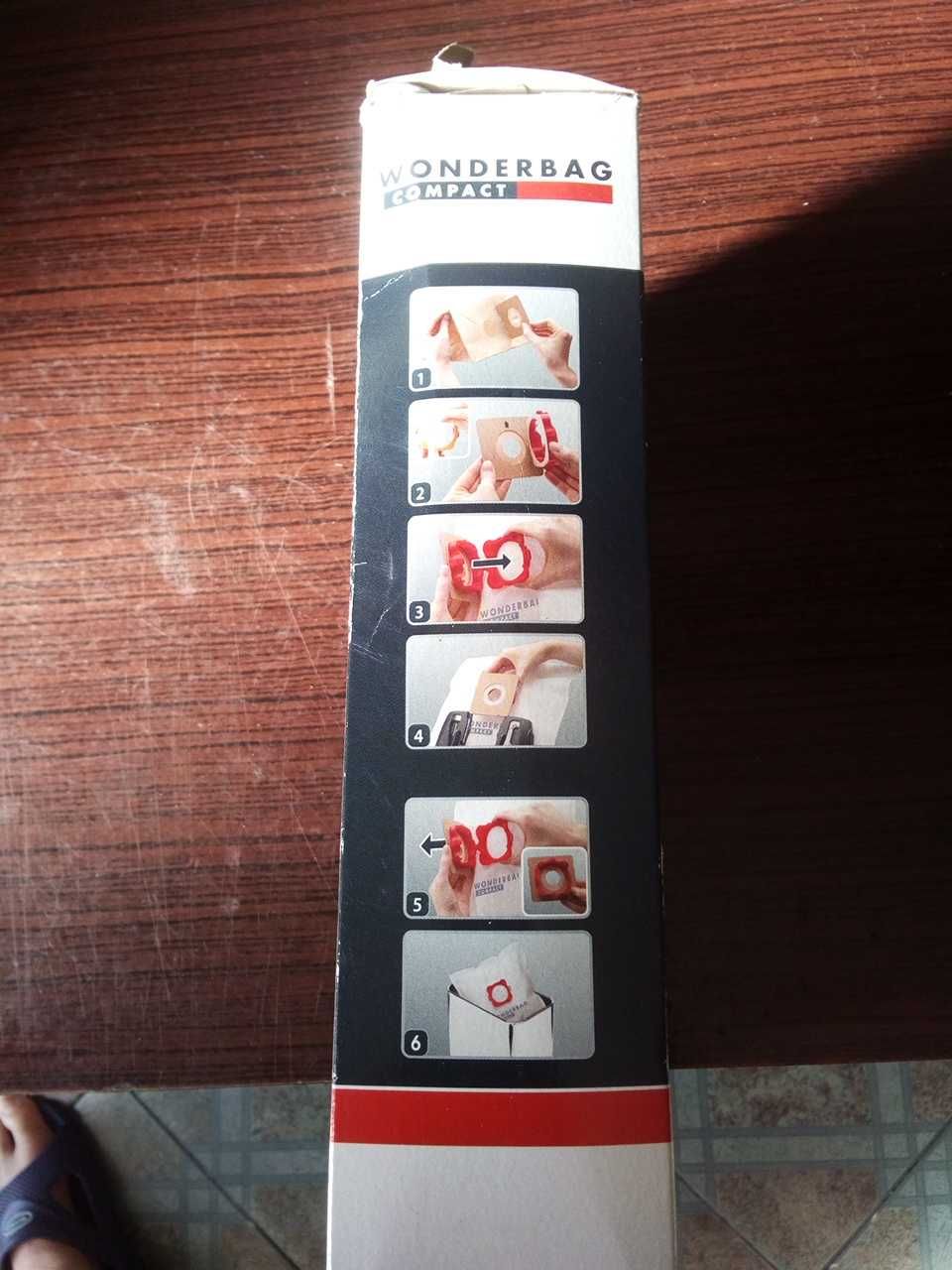 Conjunto de 5 Sacos de aspirador universais  antibacterianos, NOVOS!