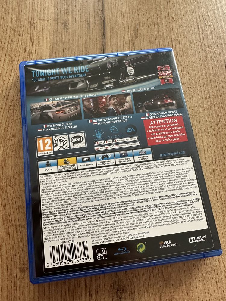 Need fo Speed 2015 Playstation 4