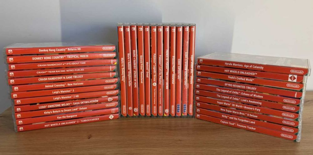 34 gry na NINTENDO SWITCH - używane, zadbane, z prywatnej kolekcji