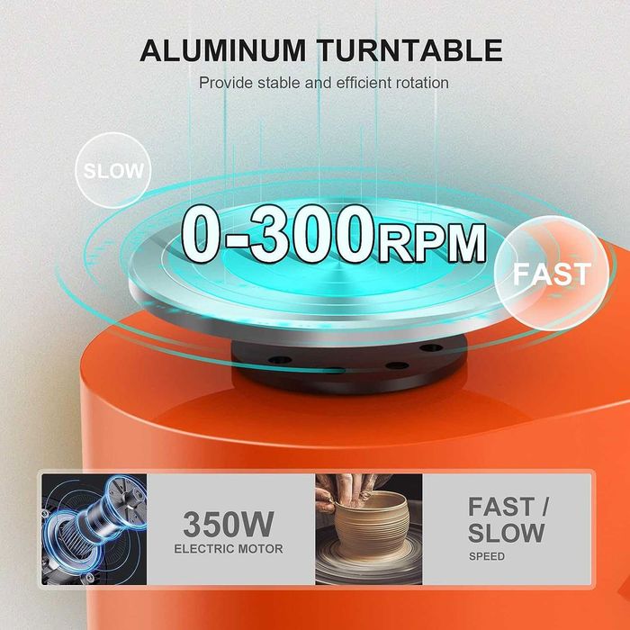 Електричний гончарний круг / Электрический гончарный станок Vayotoy