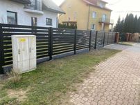 Brama nowoczesna , przeswuna , przesła , balustrady