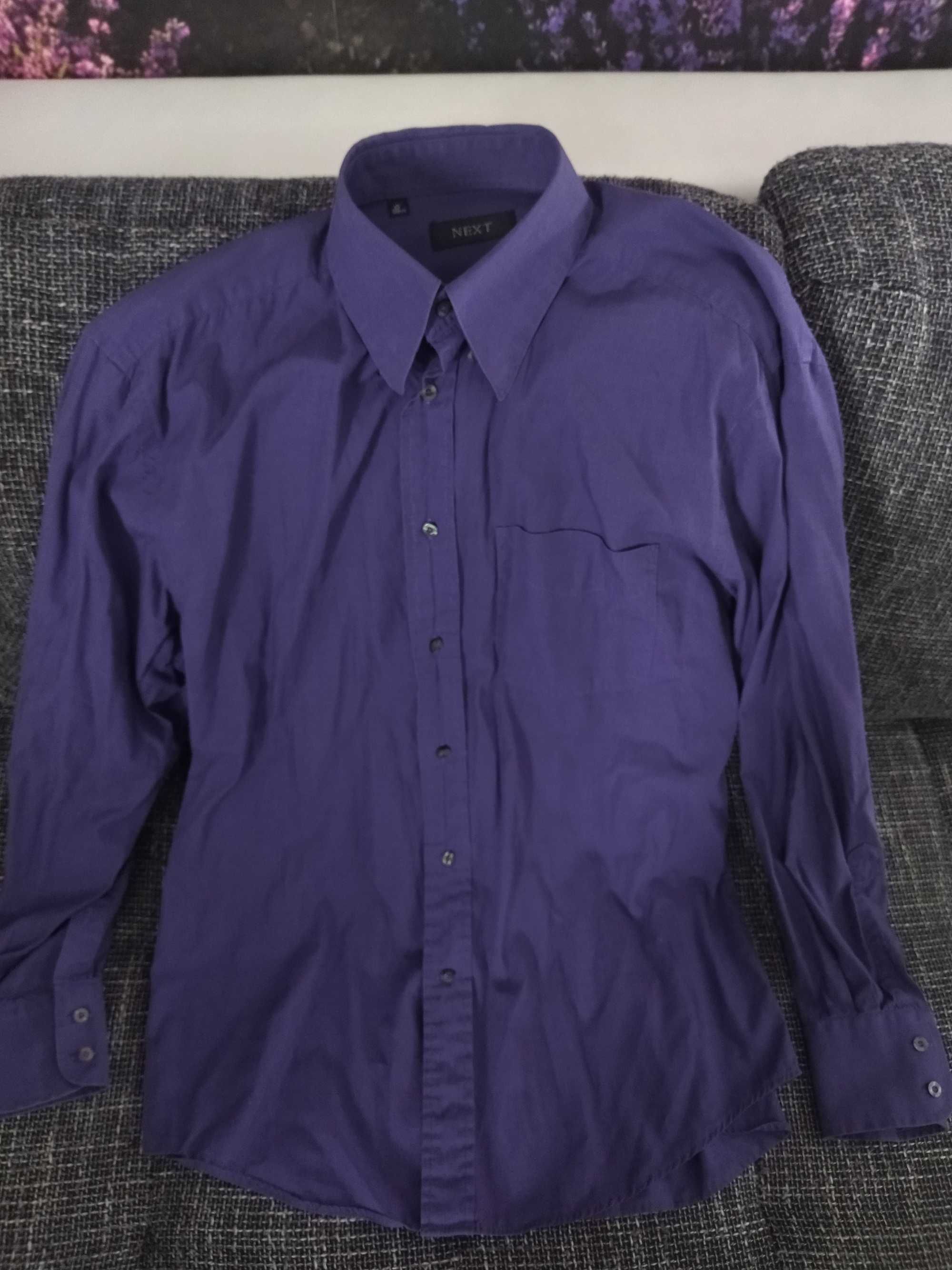 Koszula z długim rękawem XL fiolet