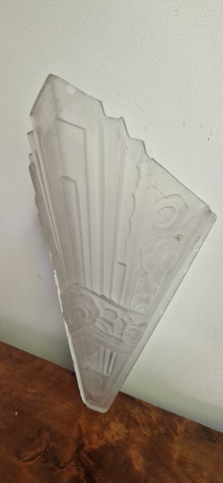 Piekny klosz szklany secesja art nouveau cudo dekor antyk Francja