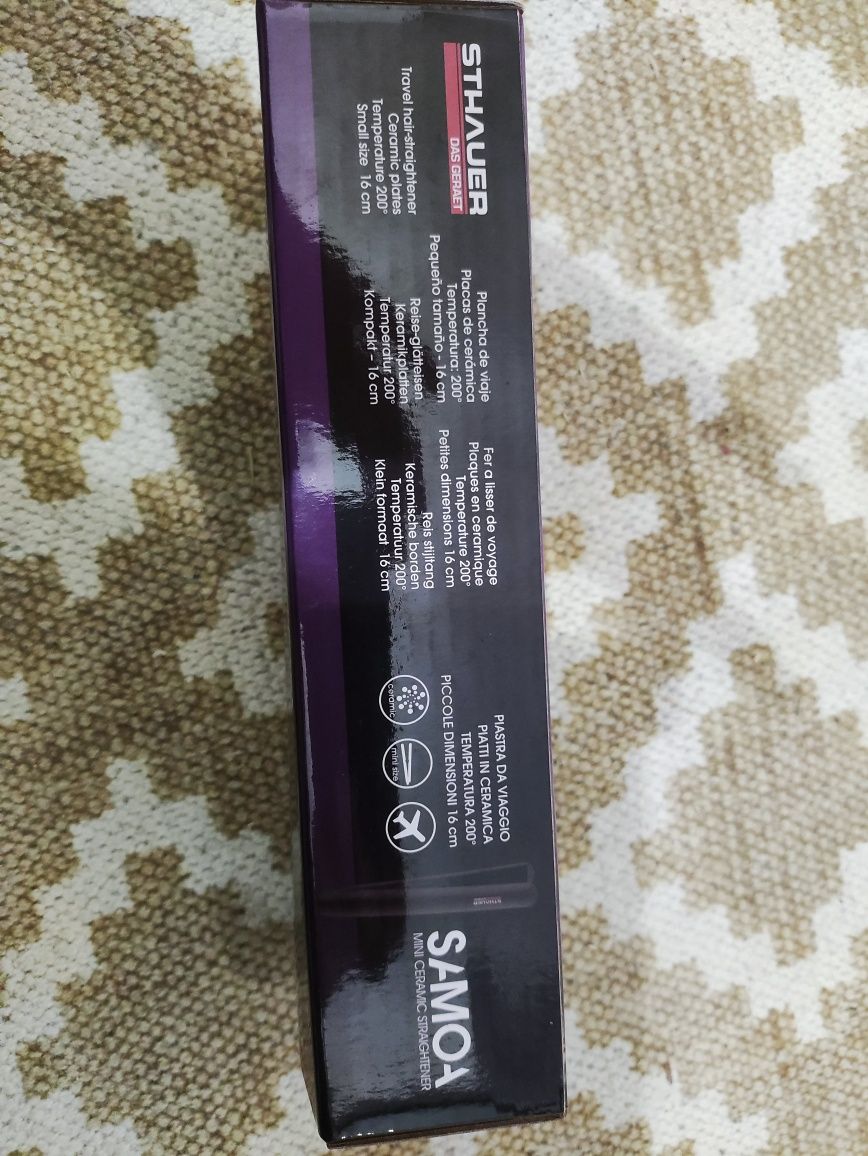 Mini prancha de cabelo para viagem marca Sthauer