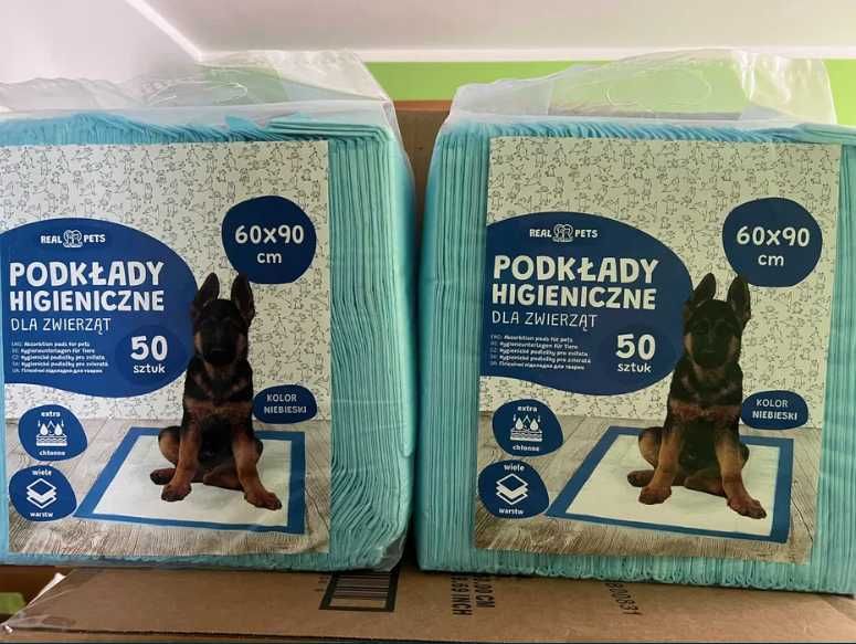 Podkład Maty Higieniczne dla Psa Nauka Sikania XL 90x60cm Grube 100 sz
