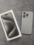 IPhone 15 pro - Natural Titanium Stan idealny tylko Uszkodzona Matryca