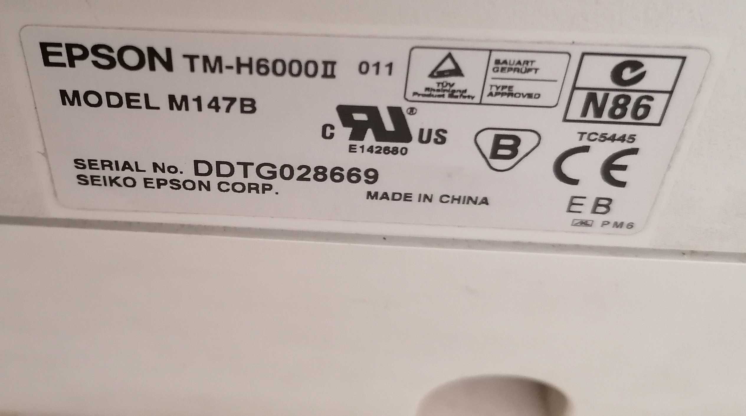 Vendo impressora para POS - EPSON TM-H6000II com scanner de imagem