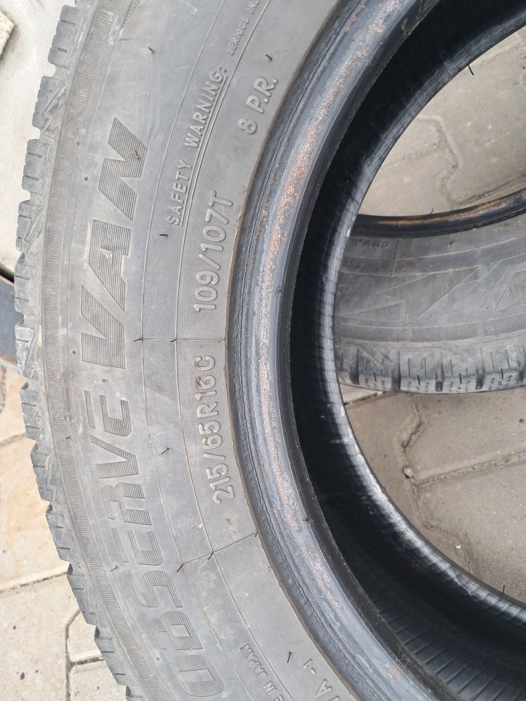 2x 215/65r16c Toyo Observe Van opony do busa VW T5 T6 Opel Vivaro Rena