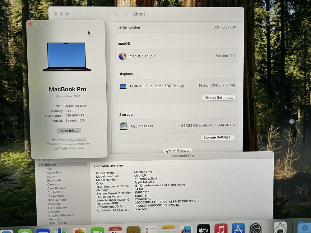 NOWY Macbook Pro 16 m4 max 64 GB 1 TB 16 CPU 40 GPU z MDM