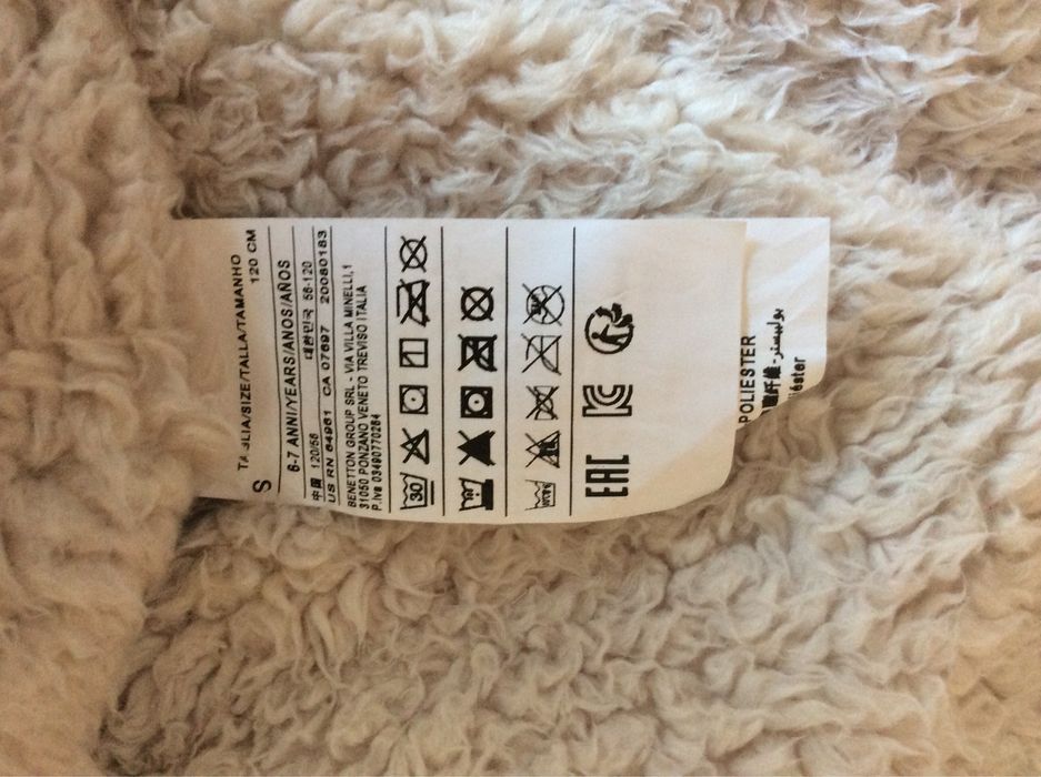 Casacos Benetton e Zara t6/7 anos - como novos