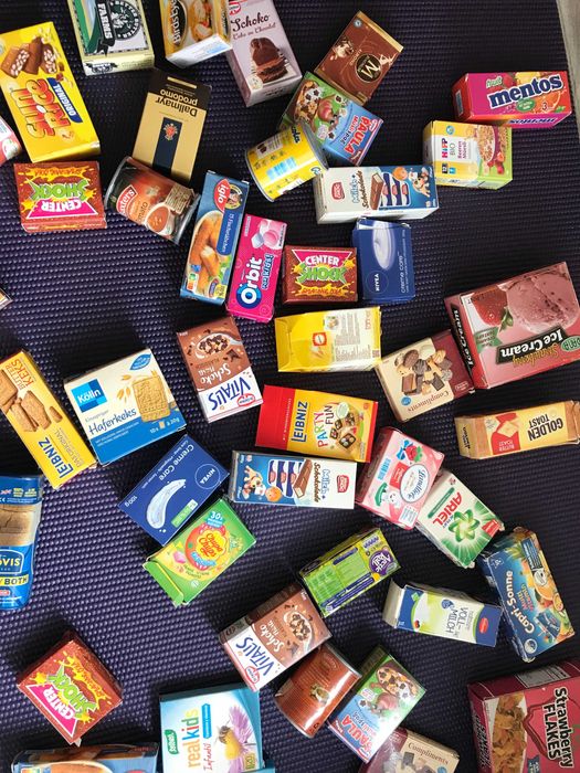 kartoniki  akcesoria do zabawy w sklep