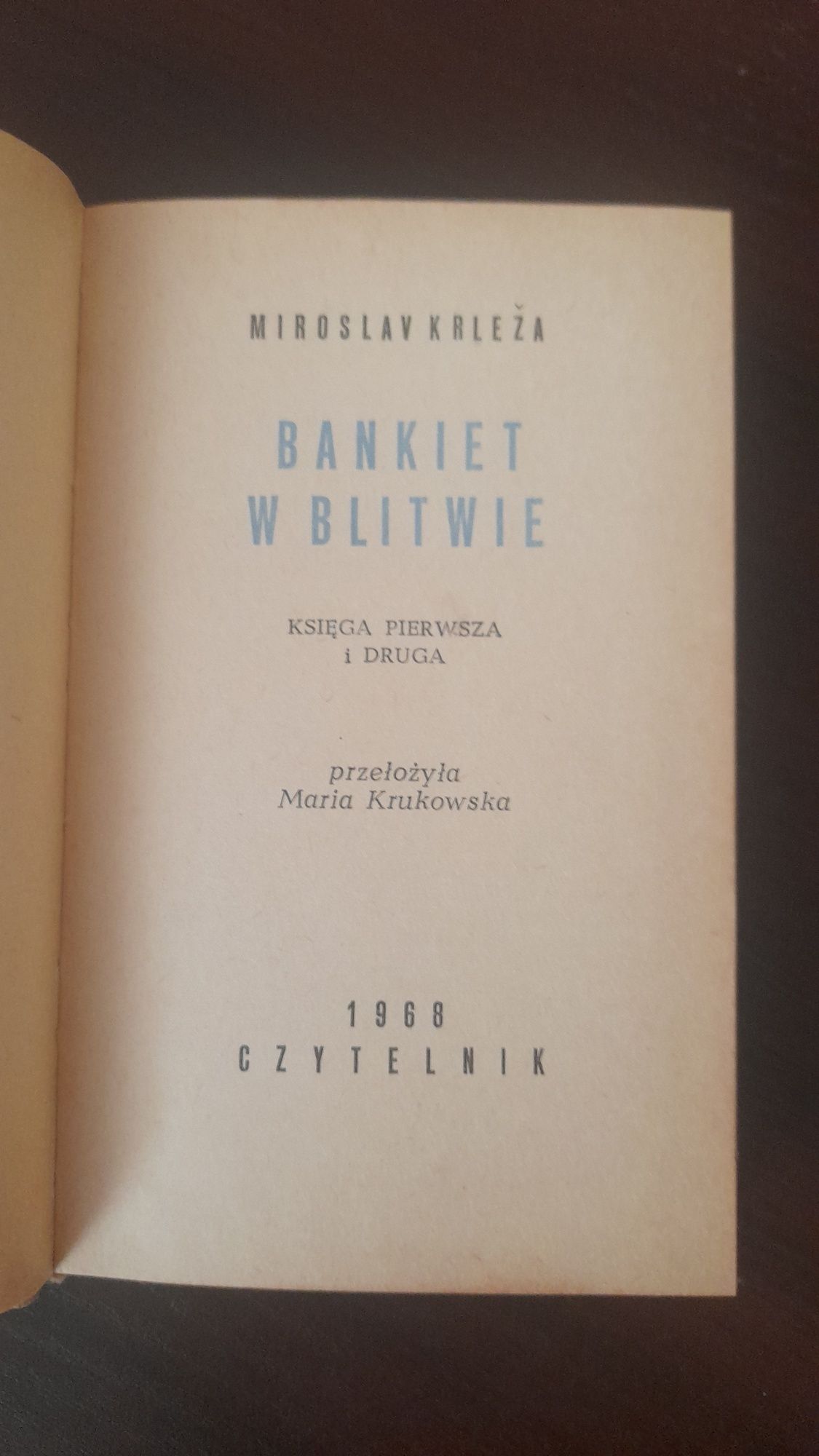Bankiet w Blitwie, Miroslav Krleža