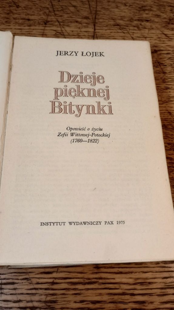 Dzieje pięknej Bitynki. Jerzy Łojek