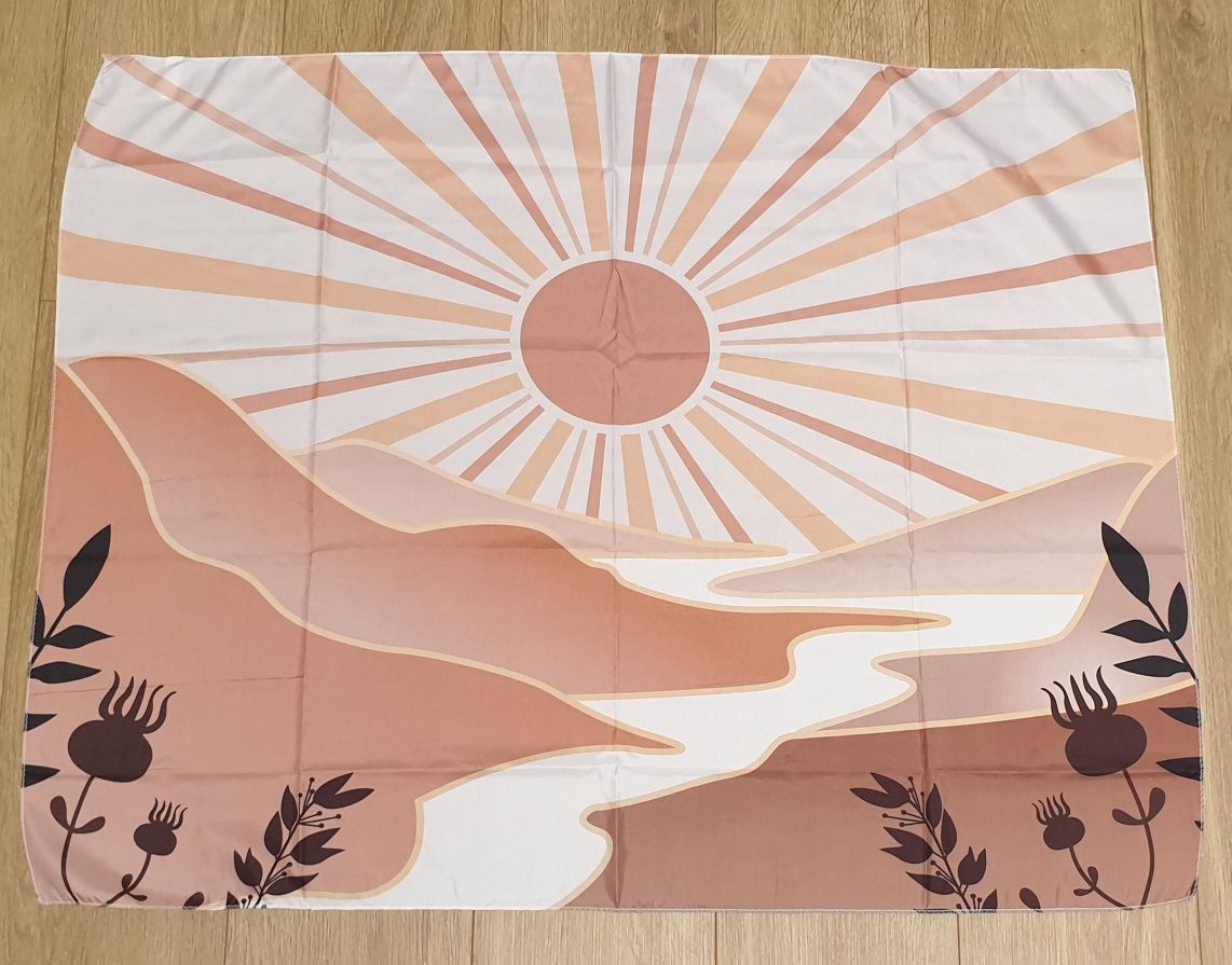 Makatka boho, Makatka z retro grafiką