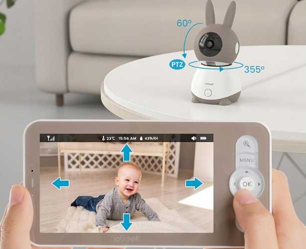 Niania elektroniczna ieGeek kamera obrotowa WIFI 2K 3MP