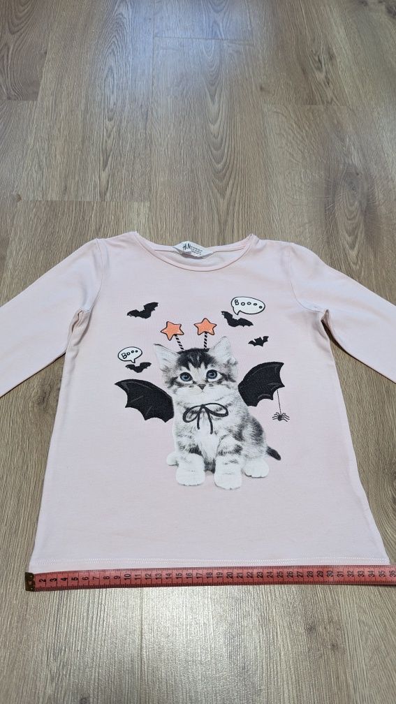 Кофта H&M на HALLOWEEN з кицькою на 6-8 років 122-128 см