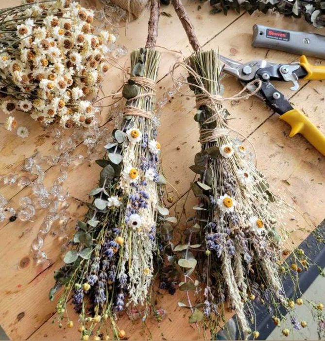 Witch dekoracja jesienna naturalna