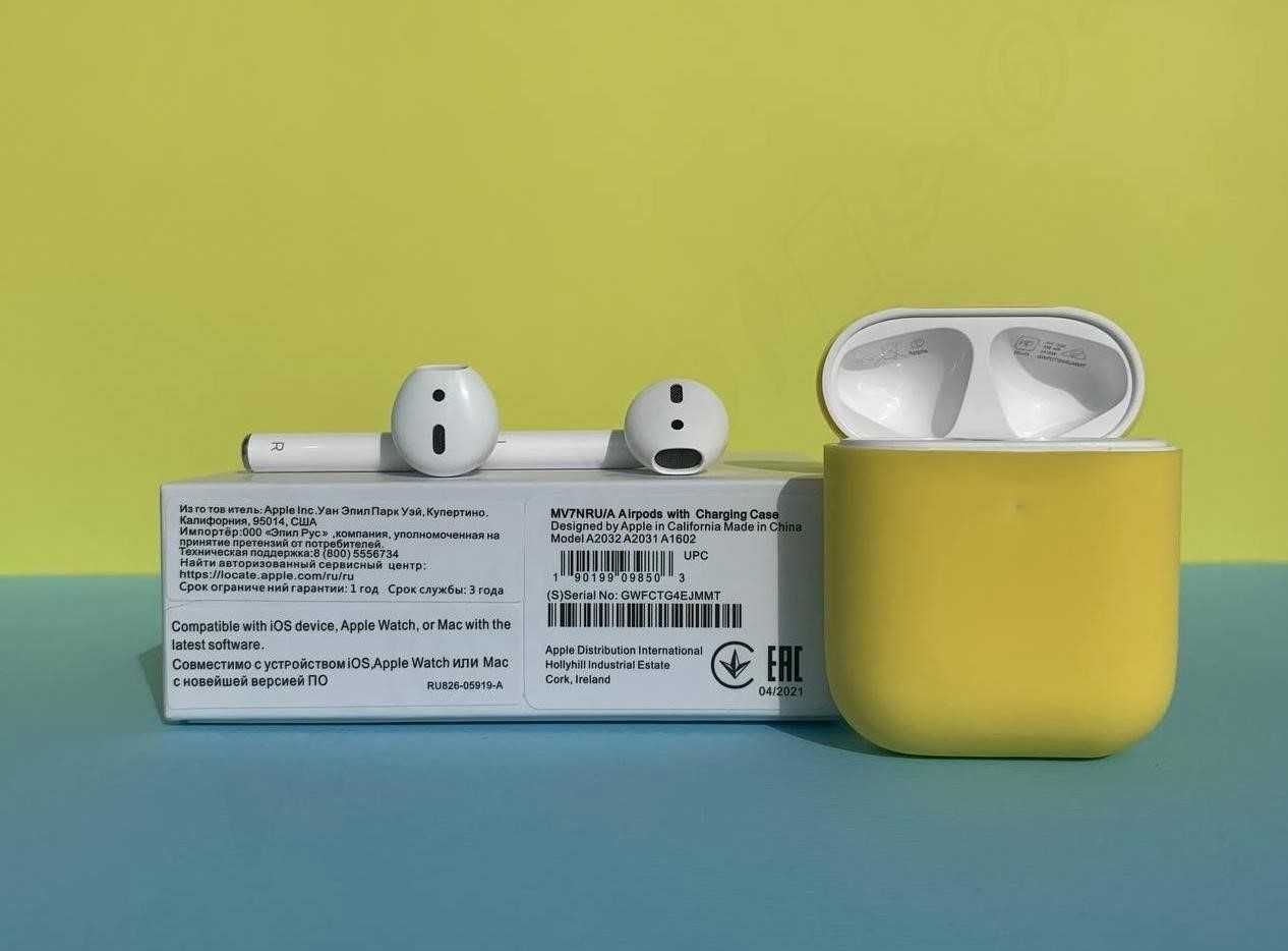 Навушники AirPods 2 Найкраща якість на ринку!! + чохол у подарунок