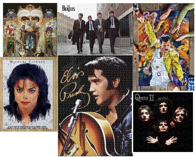 Puzzle  MICHAEL JACKSON  Queen  tw. zdj tekst