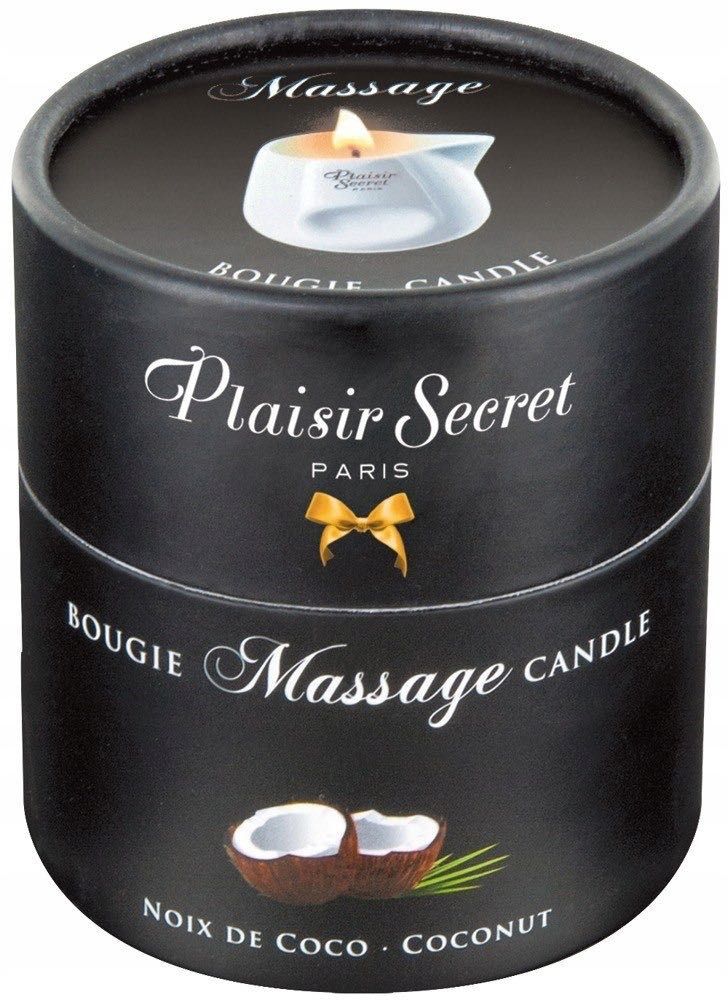 Świeca do masażu Plaisir Secret kokosowy 80 ml