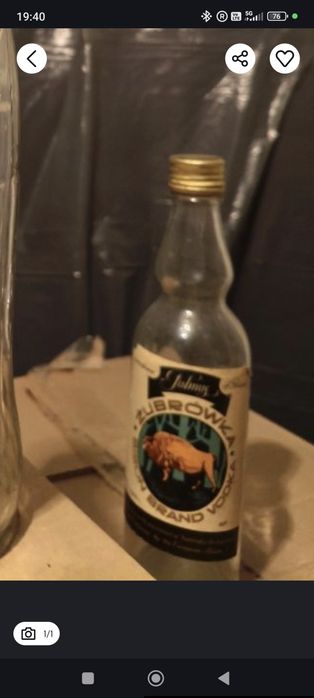 Kolekcjonerska butelka prl