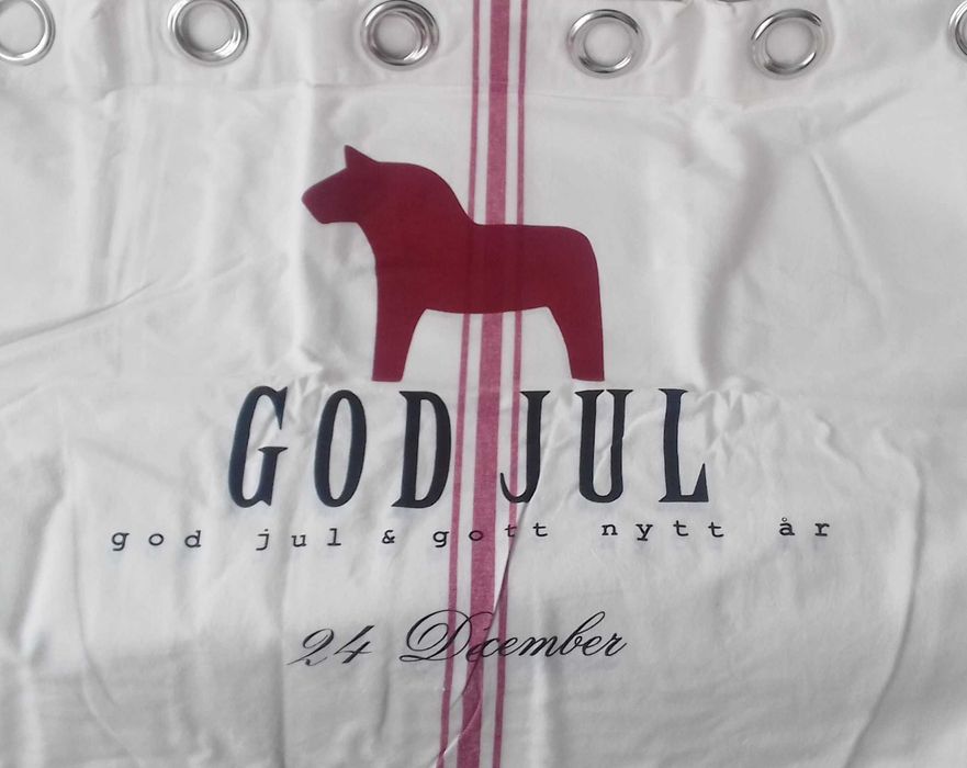 Zasłony świąteczne z piękną grafiką UNIKAT