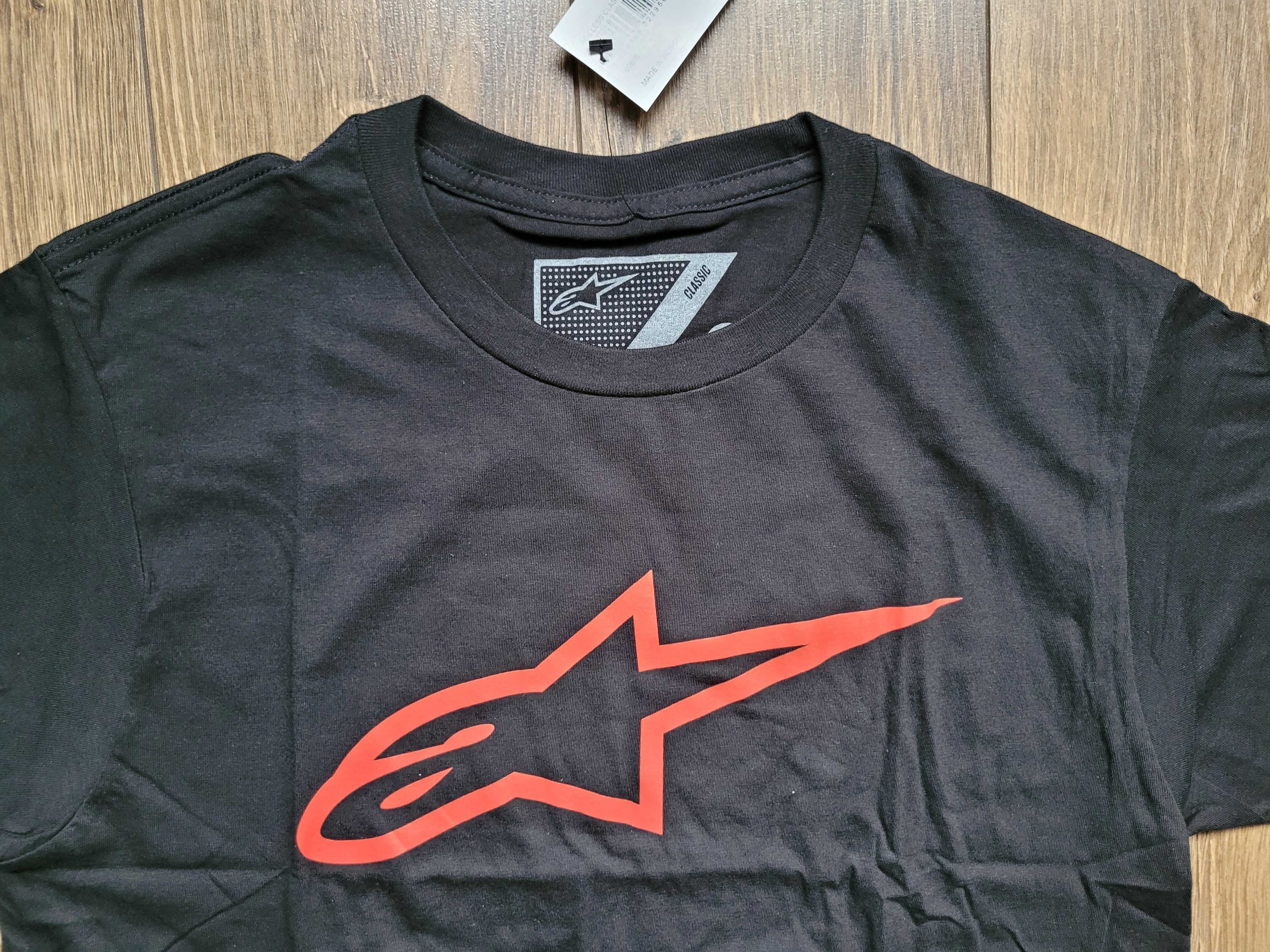 koszulka t-shirt Alpinestars Ageless Classic Tee M czarna logo NOWA