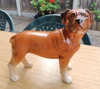 Terrier buldog pies przepiękna figurka porcelana