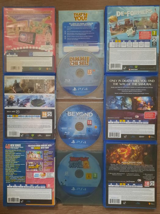 Лот ігор для sony PS4/5: Знання сила, Це ти, De Formers, Nioh, Asterix