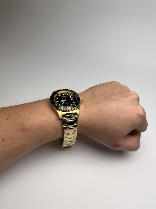 Invicta 26975, invicta pro diver, золотистий годинник інвікта