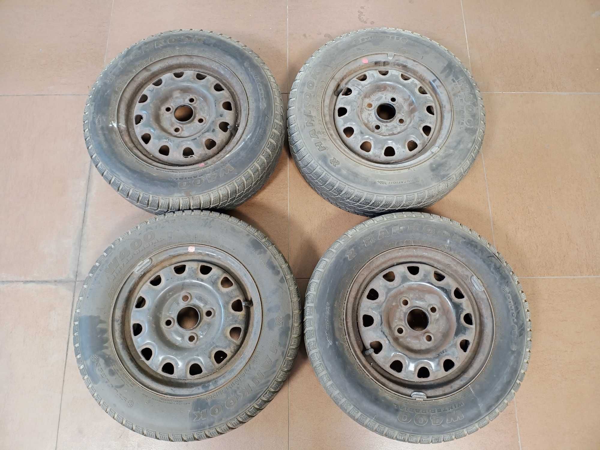 4x opony zimowe + felgi HANKOOK w400 175/70 R13 +2x letnie MASTERSTEEL