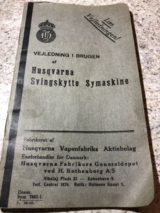 Maszyna do szycia Husqvarna 1943 rok Antyk