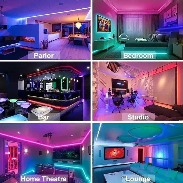 5 м.Світлодіодна LED стрічка RGB 5050 USB,пульт+ керування з телефону