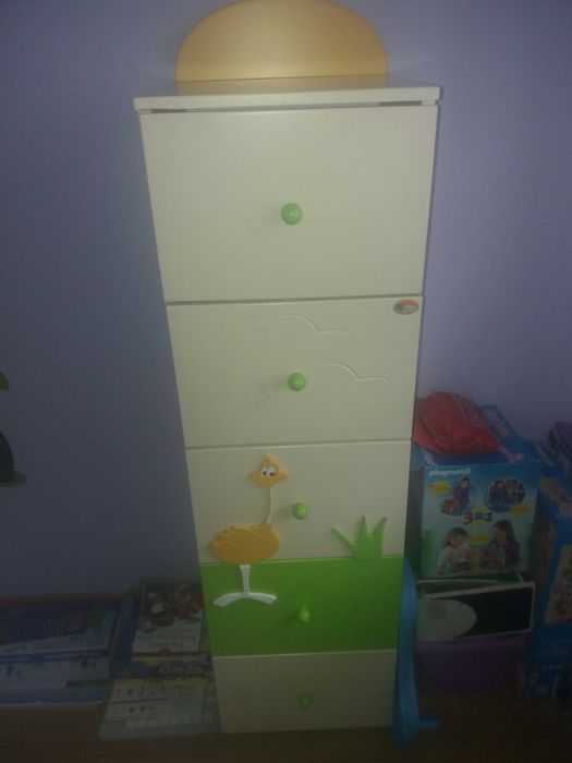 łóżko 160/200,materac,stolik,krzesła, szafki-domki- komplet