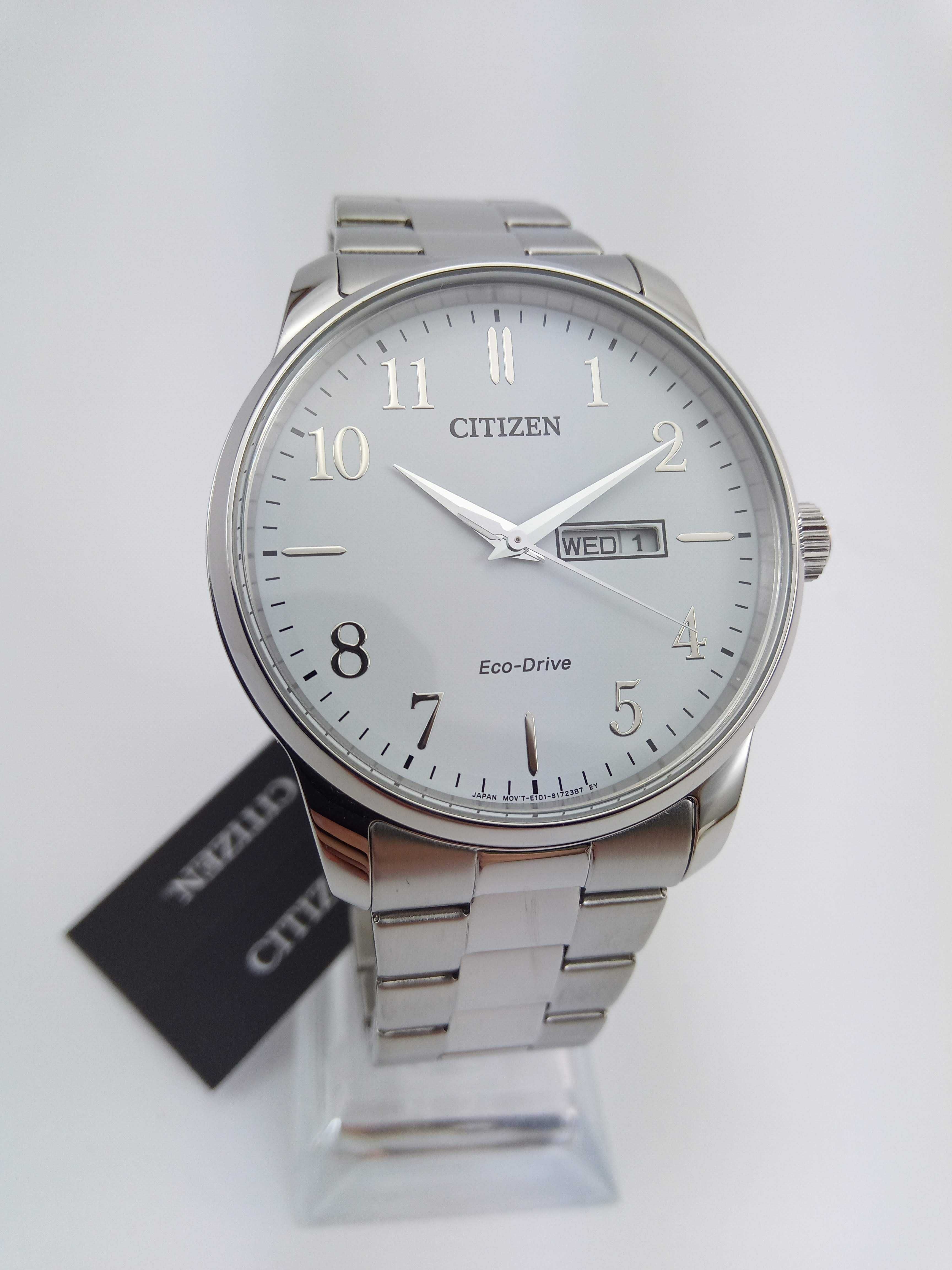 Японские мужские часы Citizen Eco-Drive BM8551-54A, сапфир, солнечная