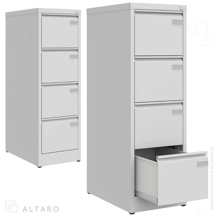 Szafa KARTOTEKOWA metalowa szufladowa na akta, dokumenty A4  | teczki