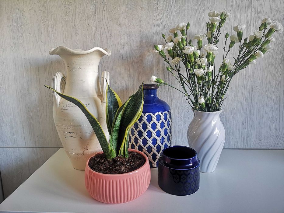 Granatowy niebieski wazon morski marynistyczny hampton