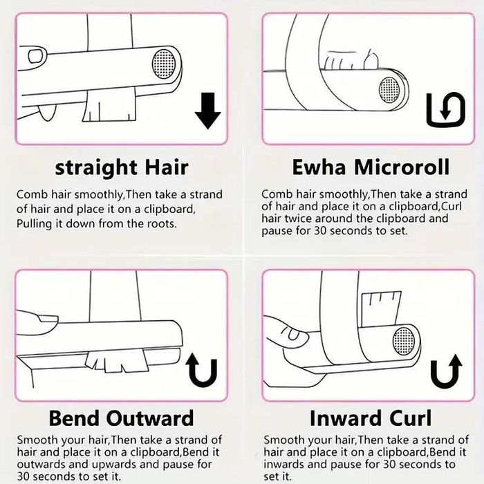 Mini alisador e modelador de cabelo 2-em-1 (portátil). Novo.