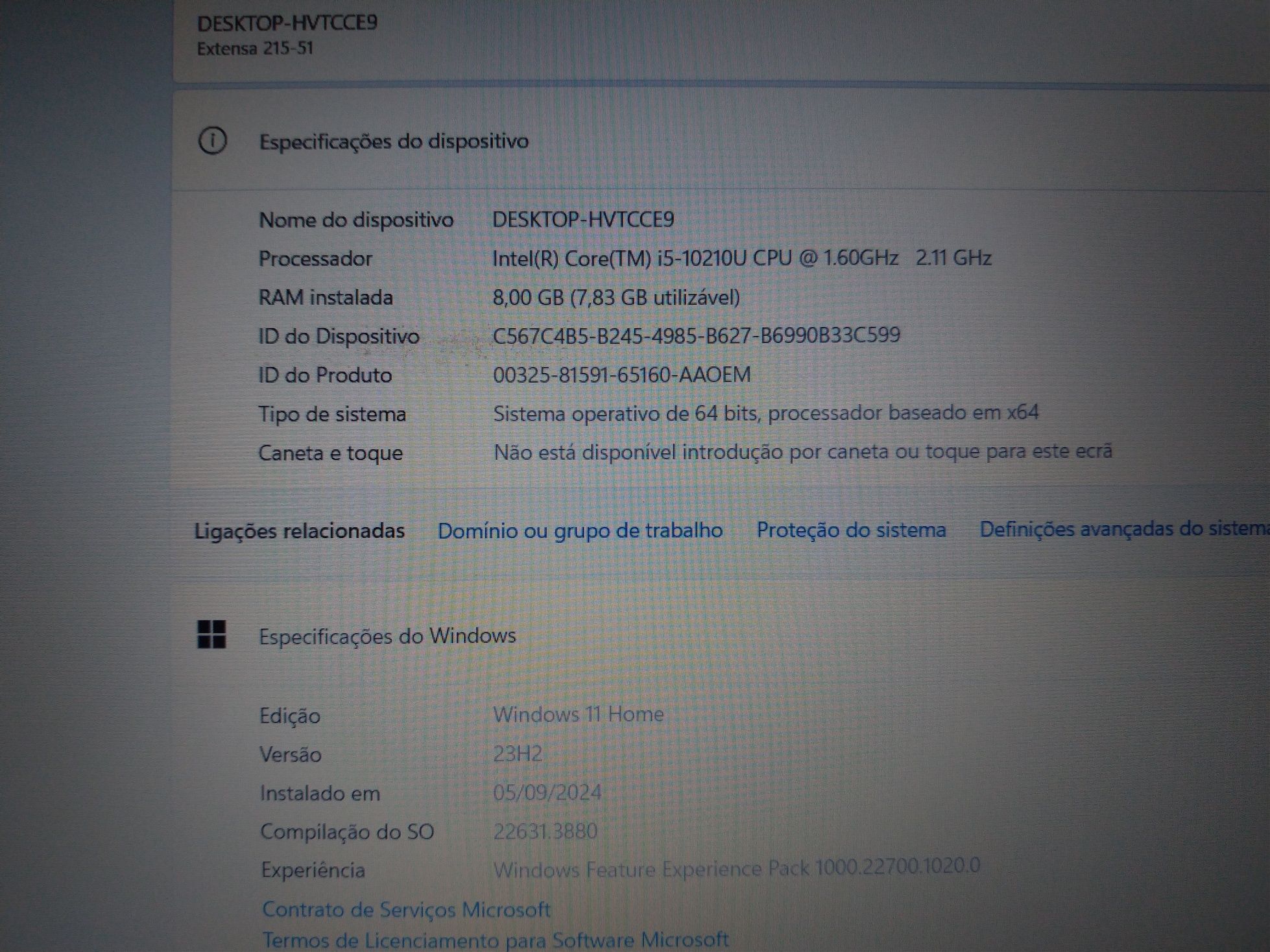 Portatil Acer Extensa EX 215-51