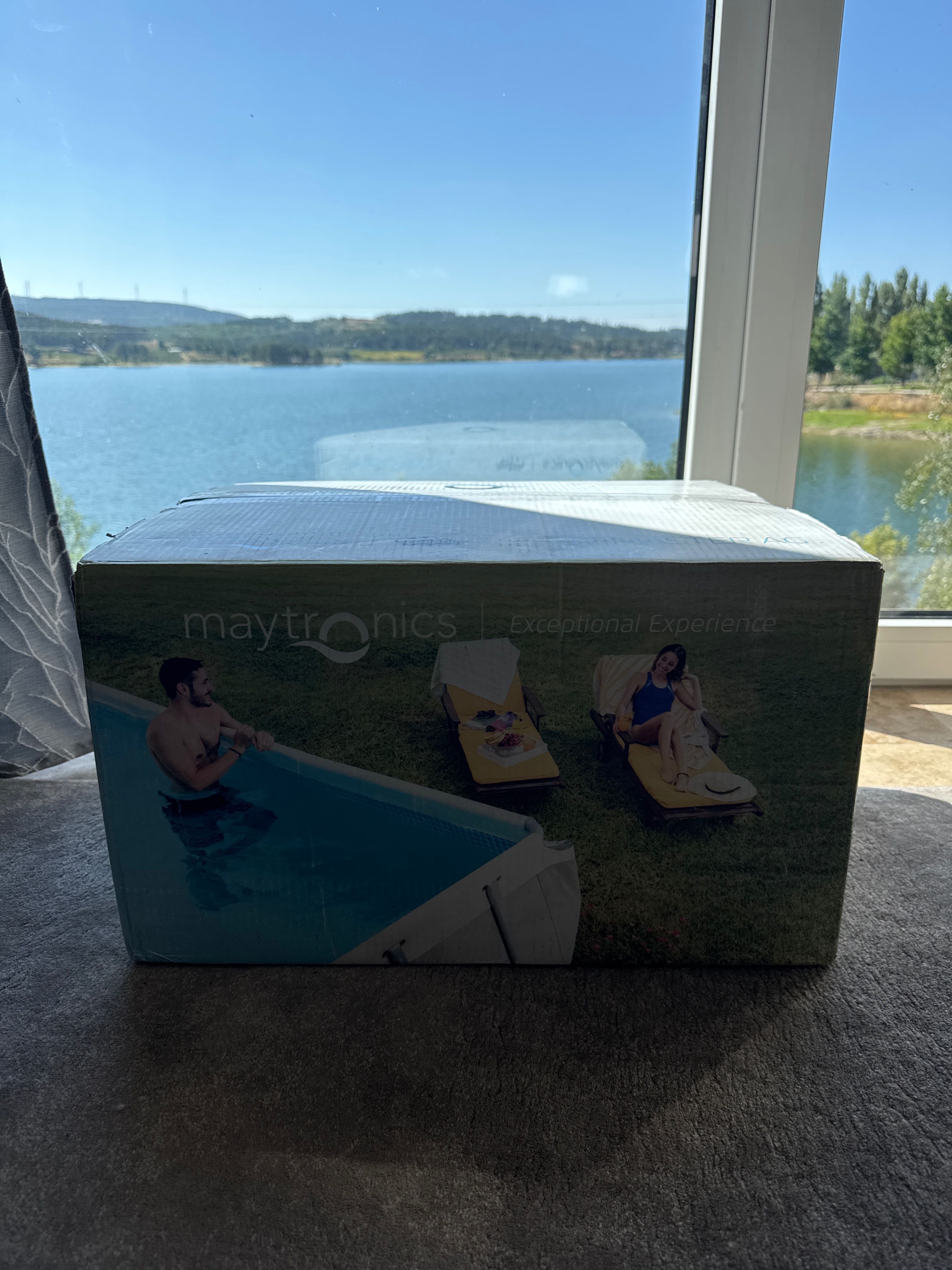 Robot piscina limpa fundos