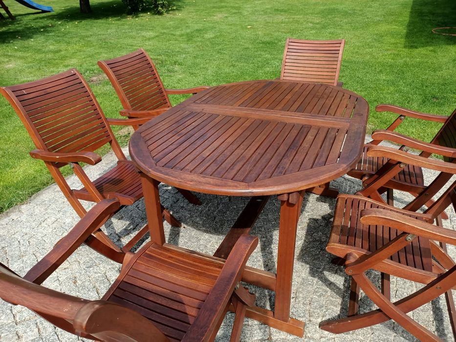 Meble drewniane ogrodowe
