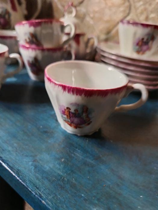 Serviço de café japonês.