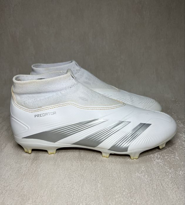 Бутси Adidas Predator League Laceless Firm Ground Football Boots White