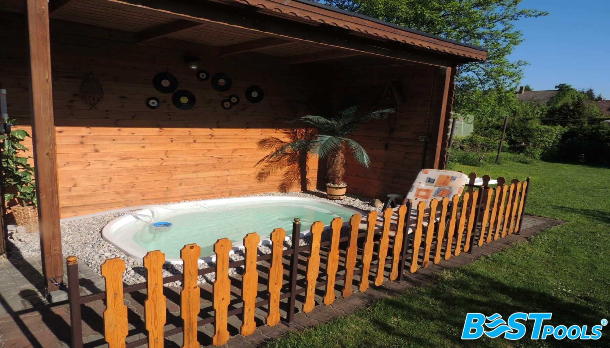 Poliestrowy basen LUCKY 3x2x0.8m marki Bestpools
