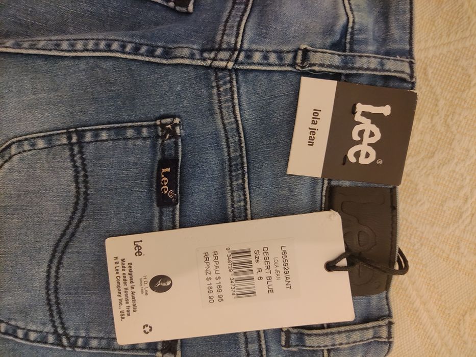 Calças ganga lee novas com etiqueta 25w 34 S